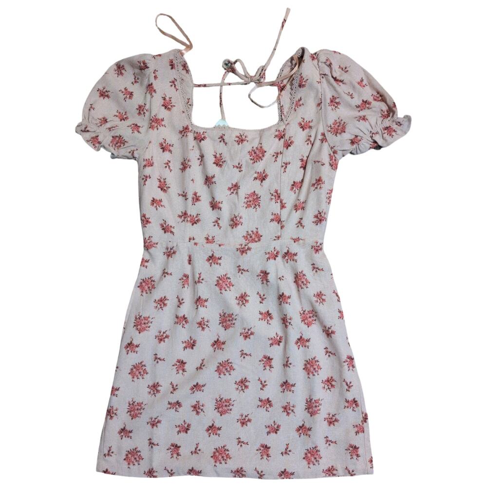 Pink babydoll mini dress